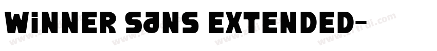 Winner Sans Extended字体转换